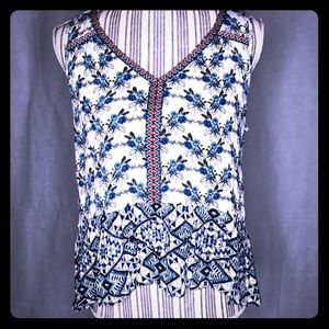 Floral Tank by Patrons of Peace sz M